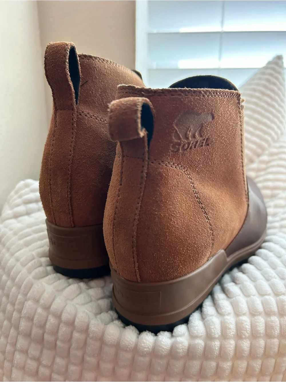 Sorel Women's Brown Leather Ankle Booties